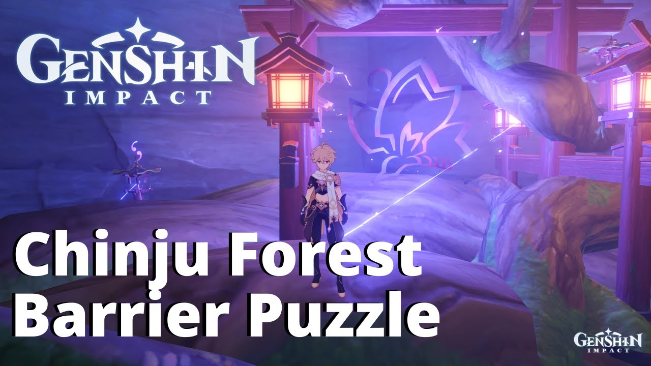 How to Solve Chinju Forest Barrier Puzzle Genshin Impact YouTube