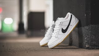 nike sb dunk low white orange label