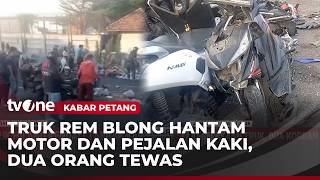 Insiden Truk Rem Blong Terekam CCTV, Karyawan Pabrik Tertabrak hingga Tewas! | Kabar Petang