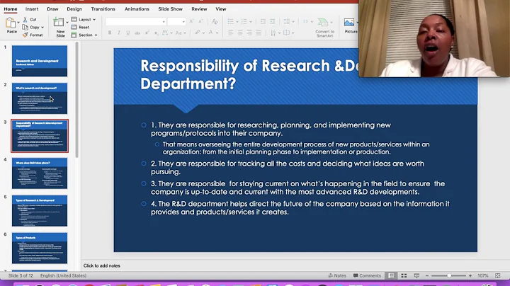 R&D Functional Presentation