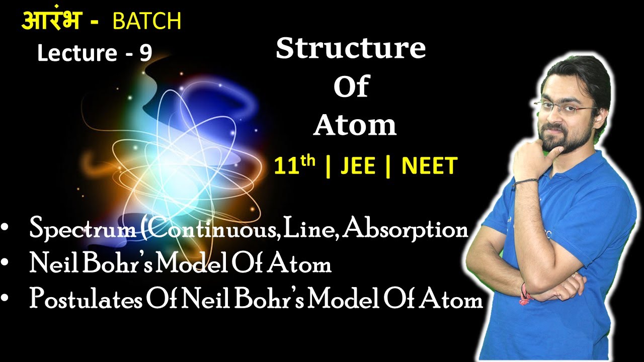 Structure Of Atom |  Spectrum | Neil Bohr's Model Of Atom | Postulates | Part 9 | Aarambh Batch