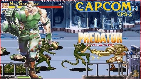 Alien Vs Predator Arcade Lev8 Major Dutch Schaefer no death playthrough