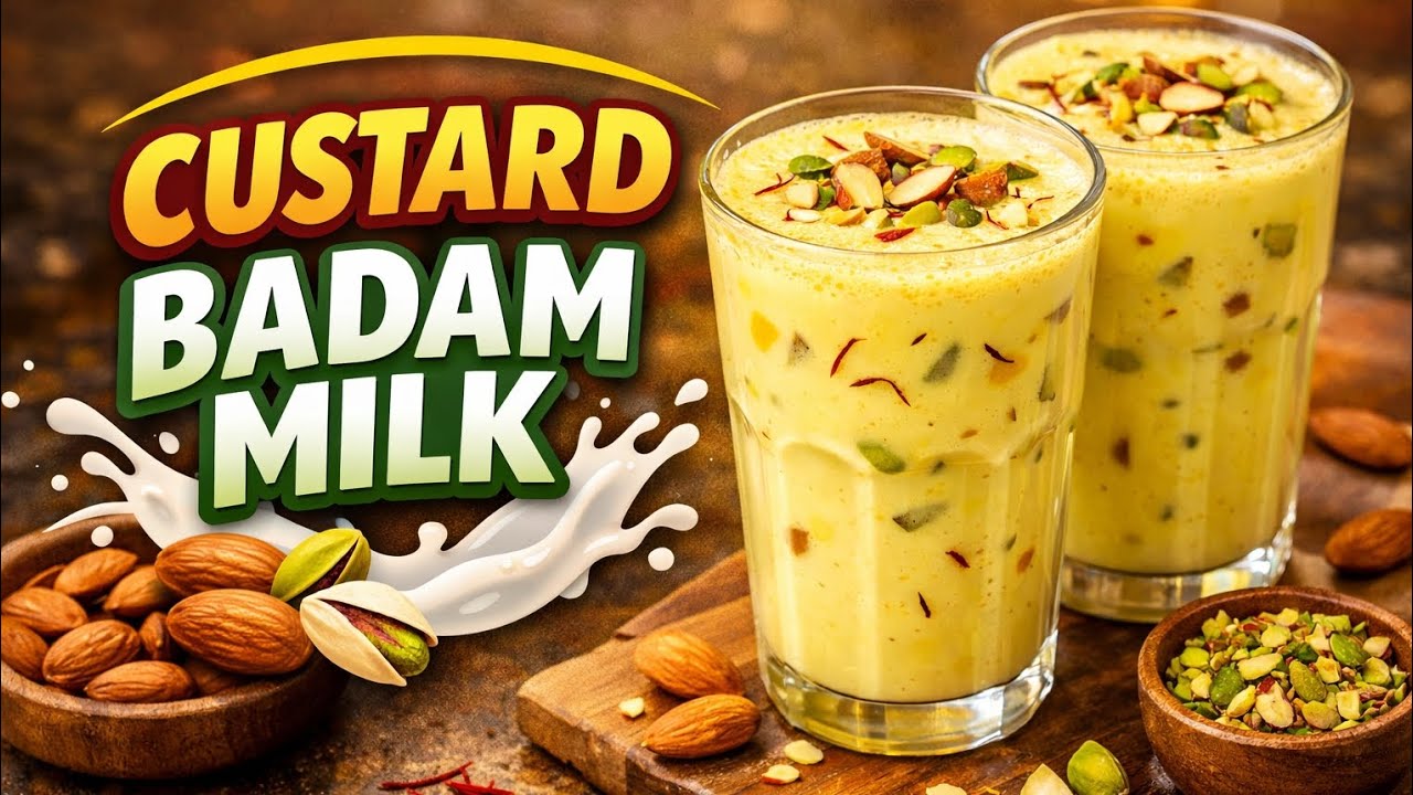 Custard badam milk 