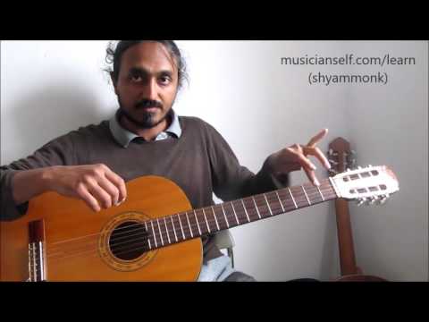 Raga Guitar: C Mayamalavagowla/ Malahari From C Major (Different Positions Same Notes)