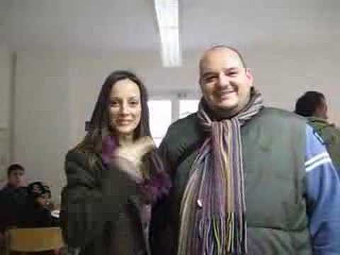 Emanuela (voce di sakura) e Leonardo (voce di naruto) doppiatori mediaset al naruto day a Modena