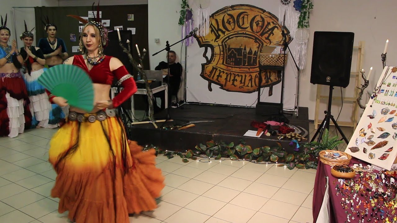 Sirin Tribe ATS Flamenco Fan Tatiana Morgeta solo  Косой переулок 26.09.2021