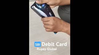 Sbi Rupay Global Debit Card Unboxing Sbi Cards