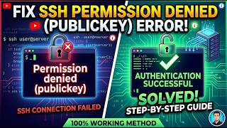 How To Fix SSH Permission Denied publickey Error