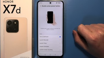 Honor X7D - How to Manage Double Press Power Button Shortcut
