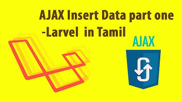 Laravel | Tutorials in Tamil | Ajax- Insert part one