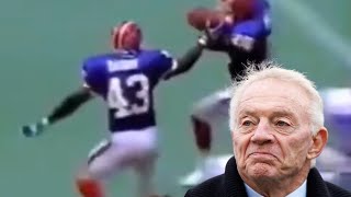 Matt Darby intercepts Troy Aikman to seal a Bills win… Jerry Jones is upset!