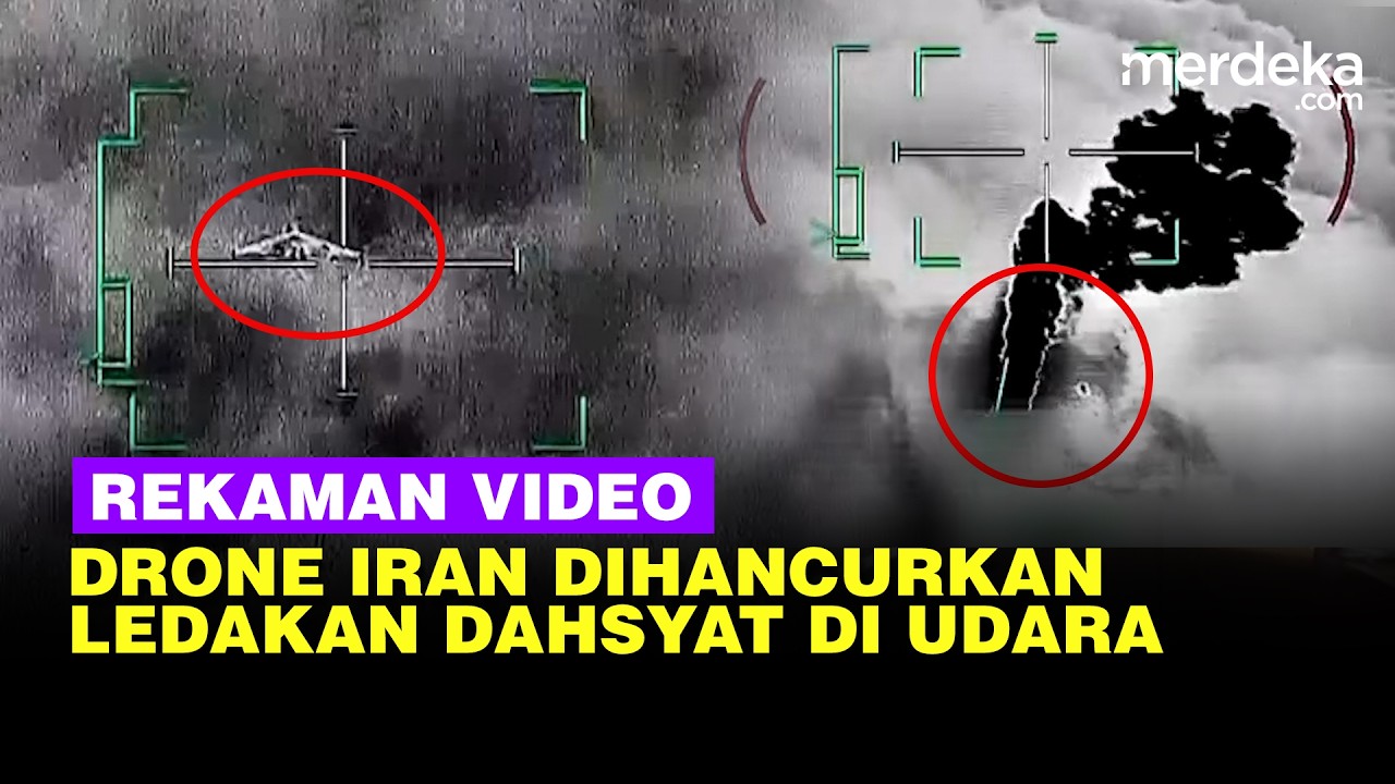 Rekaman Video Terbaru UEA Klaim Hancurkan Drone Iran di Udara Termasuk 16 Rudal