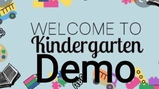Kindergarten Demo [Short Video]