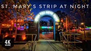 San Antonio Texas Tour | St. Mary's Strip at Night