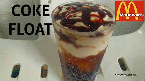 COKE FLOAT, DO YOUR OWN COKE FLOAT (ala MCDONALD)