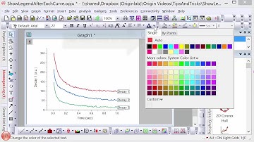 Show Legend After Each Curve