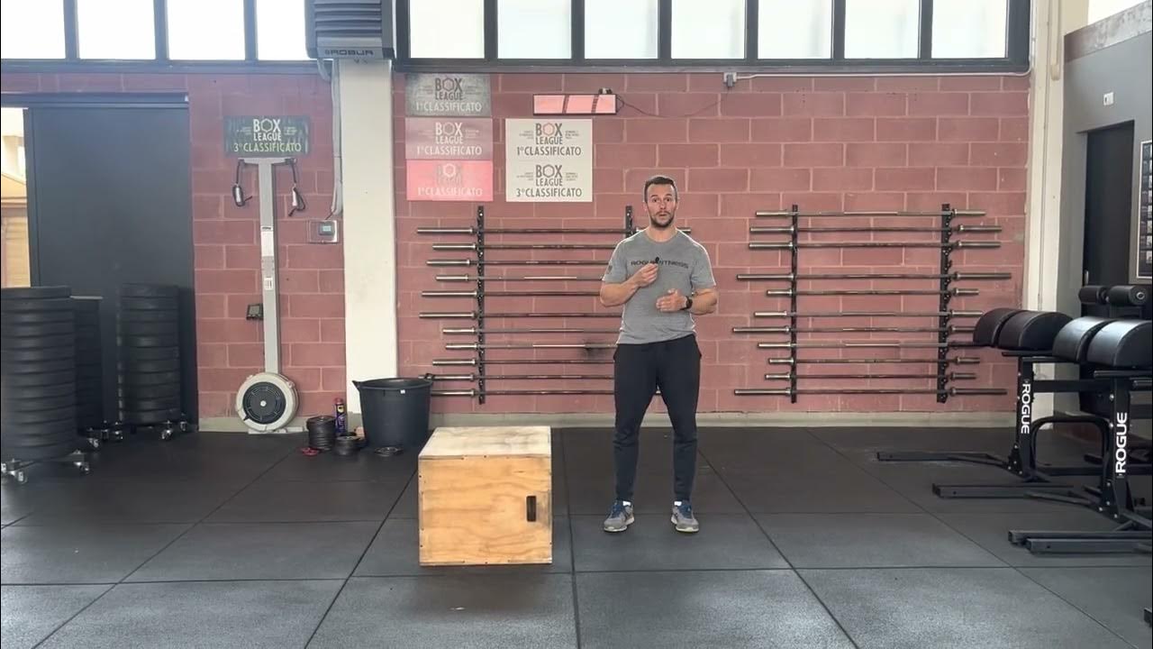 Lateral burpee box jump overs demo YouTube