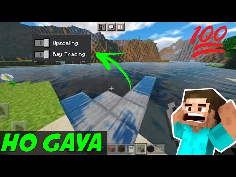 COMO EU ATIVEI O MODO RAY TRACING no MINECRAFT PE 1.20?(minecraft pe com  RTX ON!!) 