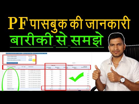 PF Passbook Details || पीएफ पासबुक की पूरी जानकारी || EPF passbook kaise dekhe in Hindi