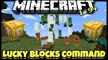 HOW TO GET LUCKY BLOCKS IN MINECRAFT WITH ONE COMMAND!