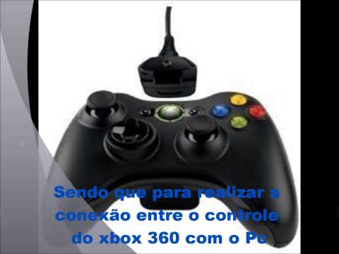 Como Conectar o controle do xbox 360 no PC (Kit play and charge)