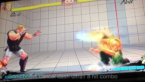 GUILE sonicboom cancel dash ultra1 all in one combo