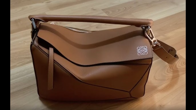 Loewe Men's Bag Reveal: XL Puzzle Bag in Tan 