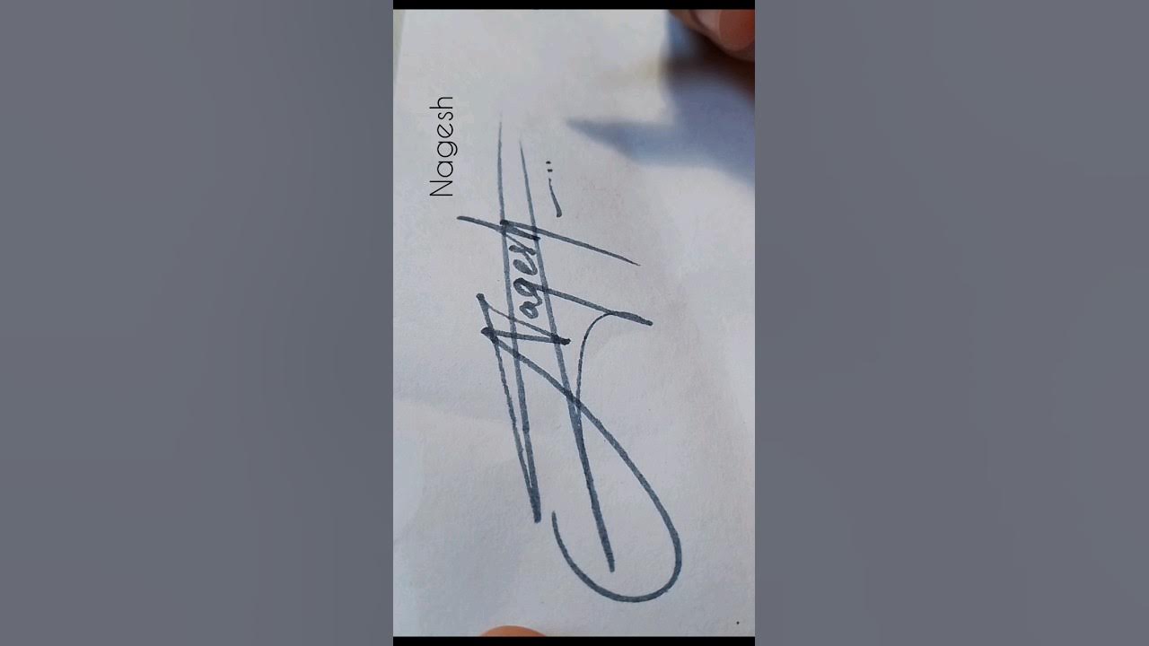 nagesh-name-signature-sign-of-letter-n-sign-viral-trend-signature