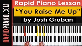 How To Play "You Raise Me Up" by Josh Groban - Piano Tutorial & Lesson (Part 1) chords