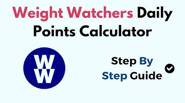 Weight Watchers Daily Points Calculator