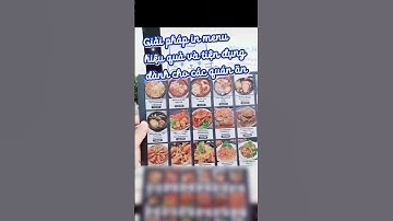 In menu nhựa 2 mặt khổ A4 làm tấm menu cầm tay cho quán ăn món Hoa I VINADESIGN