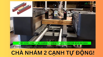 Máy chà nhám hai cạnh tự động Woodmaster WM-EG1600 Chuyên chà hộc kéo