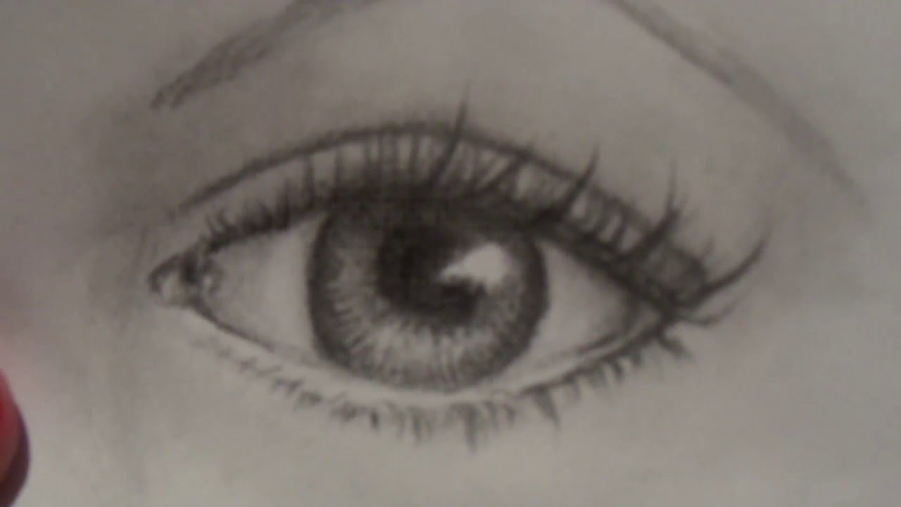How To Draw A Realistic Female Eye For Beginners Step By Step In Pencil