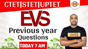 CTET | UPTET | STET 2021 | EVS CLASSS | EVS PREVIOUS YEAR QUESTIONS | BY PAWAN SIR || 05 || LIVE@7AM