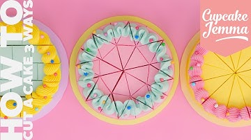 How To Cut a Cake | Tutorial | Cupcake Jemma