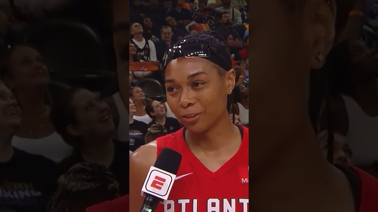 Allisha Gray on her safety glasses look