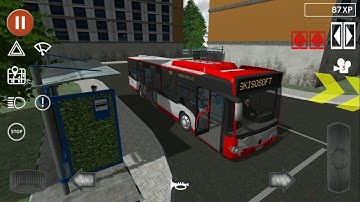 Public Transport Simulator #6 Android IOS GamePlay Walkthrough | New Red & White Bus Unlocked