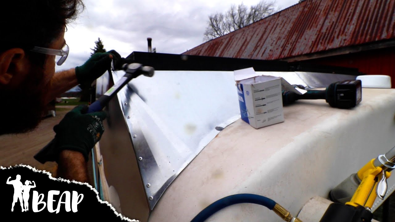 Operation PROTECT SKOOLIE SOLAR PANELS (Custom Wind Deflector) YouTube