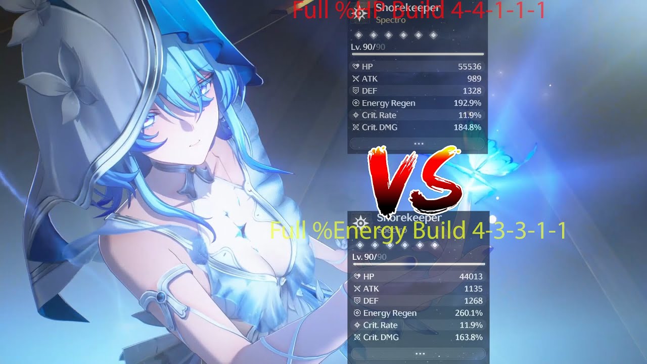 Shorekeepet Build Shorekeeper Build Full %HP vs %EnergyRegen? #shorekeeper # ...
