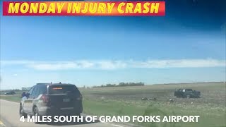 EXCLUSIVE VIDEO: Update On Monday Injury Crash Near Grand Forks