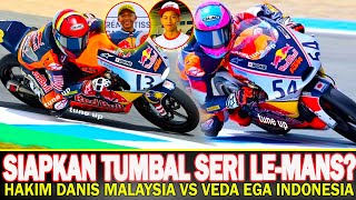 Mantan bos rossi mengincar~Veda Ega vs hakim danish~seri 2 Le mans 11-12 mei~redbull rookies cup