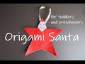 Easy Origami Santa (Level: 4 year old+)