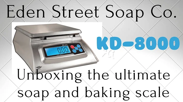 Unboxing the best scale for making soap, candles, crafts and baked goods. KD 8000