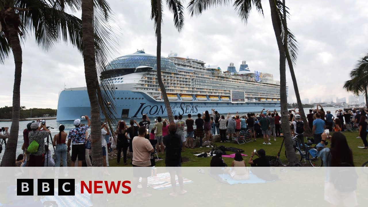 ⁣Icon of the Seas: How big is world’s biggest cruise ship? | BBC News