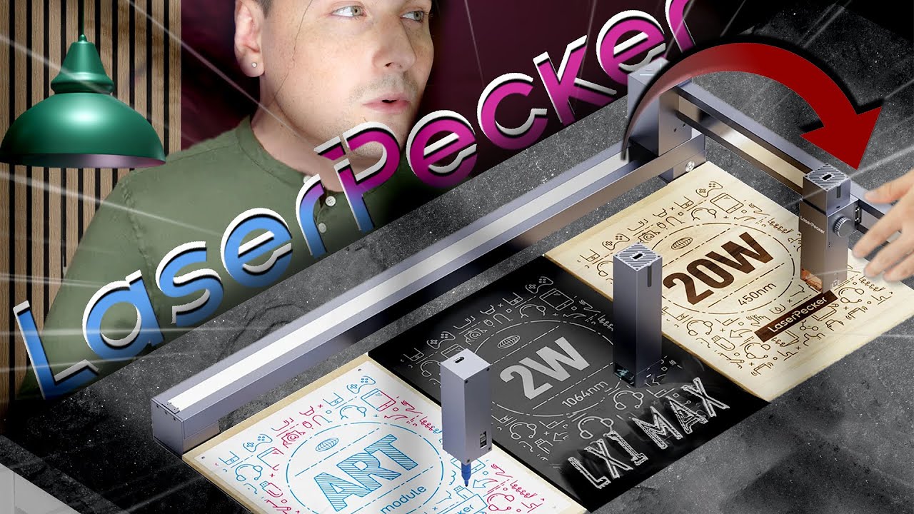 LaserPecker LX1 Max - The Foldable Laser Engraver With Drawing
