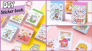How to make a kawai stickers book and keep a journal with cute stickers | Diy kawai stickers book