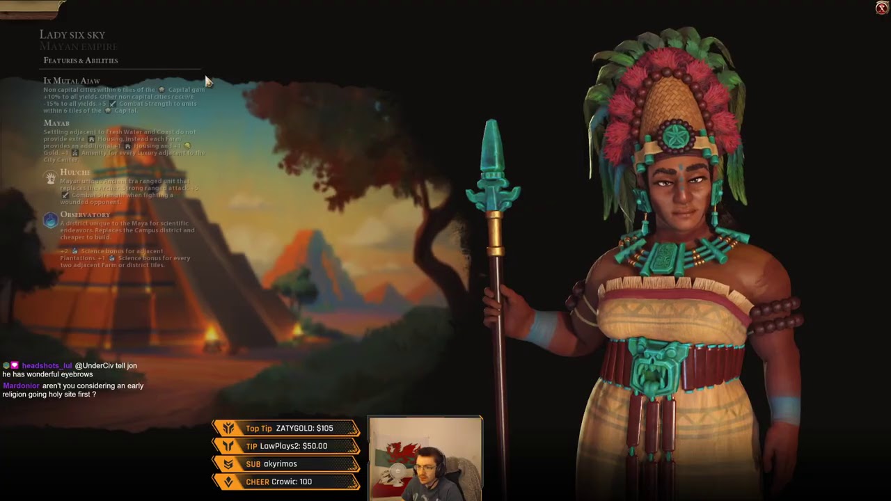 (Maya) Civilization VI Competitive Multiplayer Ranked 10man Free for All