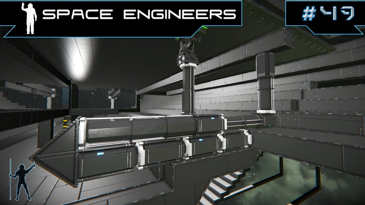 Attempting A Hangar Hatch Design! - Capital Ship Part 11 - Space Engineers  LP - E49 