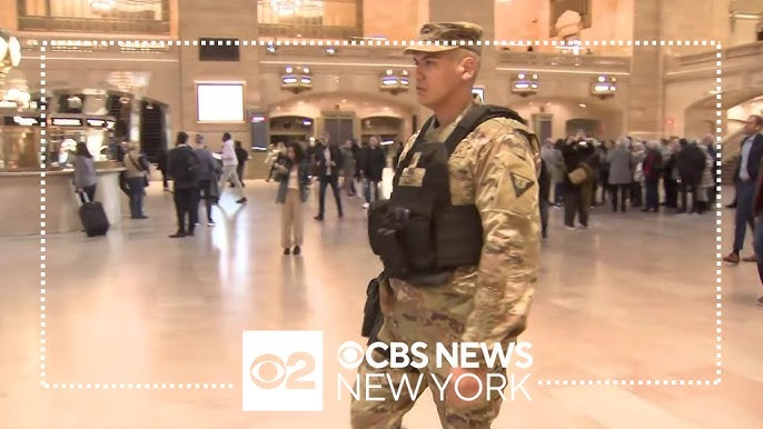 National Guard Seen At Nyc Subway Stations To Help With Bag Checks