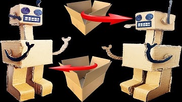 Awesome How To Make Robot With Cardboard DIY Homemade #cardboardcraft ‪